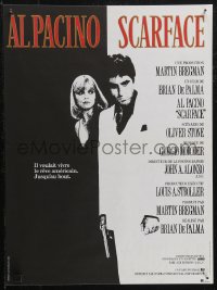 2r0340 SCARFACE French 15x20 1984 Al Pacino as Tony Montana, Michelle Pfeiffer, Brian De Palma!