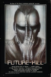 2r0942 FUTURE-KILL 1sh 1984 Edwin Neal, really cool science fiction artwork by H.R. Giger!