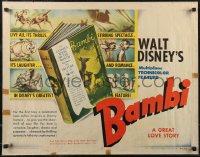 2r0705 BAMBI style A 1/2sh 1942 Walt Disney cartoon classic, ultra rare from movie's first release!