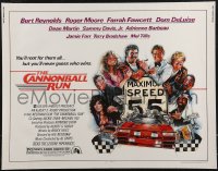 2r0720 CANNONBALL RUN 1/2sh 1981 Burt Reynolds, Farrah Fawcett, Drew Struzan car racing art!