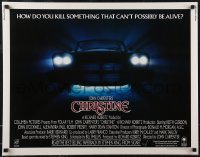 2r0723 CHRISTINE int'l 1/2sh 1983 Stephen King, directed by John Carpenter, creepy car image!