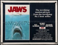 2r0752 JAWS 1/2sh 1975 great art of Steven Spielberg's classic shark attacking sexy swimmer!