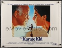 2r0753 KARATE KID int'l 1/2sh 1984 Pat Morita, Ralph Macchio, teen martial arts classic!