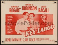 2r0754 KEY LARGO 1/2sh R1956 Humphrey Bogart, Lauren Bacall, Edward G. Robinson, John Huston!