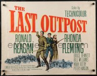 2r0758 LAST OUTPOST style A 1/2sh 1951 Bruce Bennett, Ronald Reagan & Rhonda Fleming!