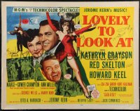 2r0763 LOVELY TO LOOK AT style B 1/2sh 1952 sexy full-length Ann Miller, wacky Red Skelton, Keel