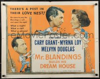 2r0769 MR. BLANDINGS BUILDS HIS DREAM HOUSE 1/2sh R1954 Cary Grant, Myrna Loy & Melvyn Douglas!