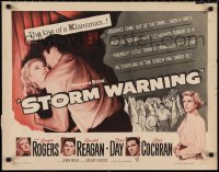 2r0802 STORM WARNING 1/2sh 1951 Ginger Rogers, Ronald Reagan, Doris Day & The Ku Klux Klan!