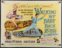 2r0814 WALKING MY BABY BACK HOME style A 1/2sh 1953 artwork of dancing Donald O'Connor & sexy Janet Leigh!