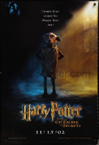 2r0961 HARRY POTTER & THE CHAMBER OF SECRETS teaser DS 1sh 2002 Dobby has come to warn you!