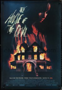 2r0973 HOUSE OF THE DEVIL DS 1sh 2009 Jocelin Donahue, cool burning hunted house horror artwork!