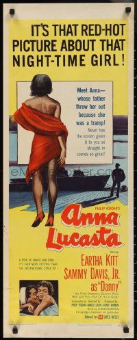 2r0591 ANNA LUCASTA insert 1959 Eartha Kitt's father threw her out because she was a tramp!