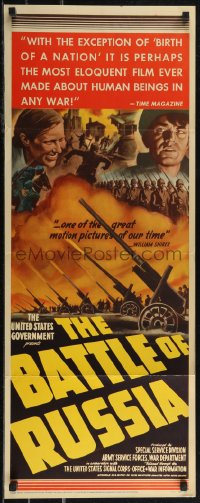 2r0594 BATTLE OF RUSSIA insert 1943 directed by Frank Capra & Anatole Litvak for U.S. Army, cool art!