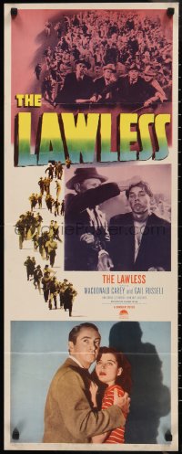 2r0635 LAWLESS insert 1950 MacDonald Carey, Gail Russell, directed by Joseph Losey, young Lalo Rios!