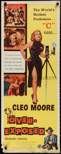 2r0653 OVER-EXPOSED insert 1956 super sexy Cleo Moore has curves, camera, and no conscience!