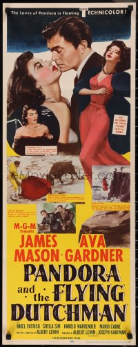 2r0654 PANDORA & THE FLYING DUTCHMAN insert 1951 great images of James Mason & sexy Ava Gardner!