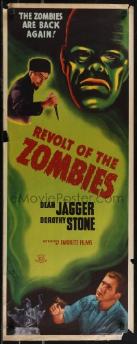 2r0662 REVOLT OF THE ZOMBIES insert R1947 cool artwork, the zombies are back again, ultra rare!