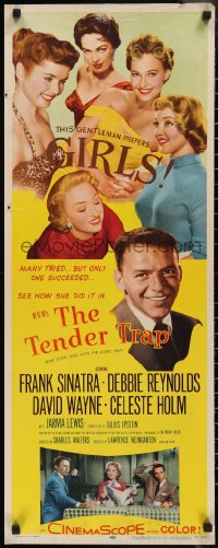2r0678 TENDER TRAP insert 1955 Frank Sinatra, Debbie Reynolds, Celeste Holm, David Wayne!