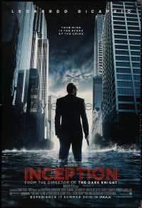2r0981 INCEPTION IMAX advance DS 1sh 2010 Christopher Nolan, Leonardo DiCaprio standing in water!