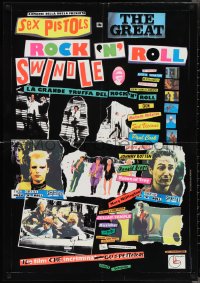2r0349 GREAT ROCK 'N' ROLL SWINDLE Italian 1sh 1980 Sex Pistols' Sid Vicious, great punk images!