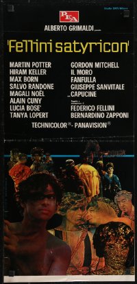 2r0364 FELLINI SATYRICON Italian locandina 1970 Federico's Italian cult classic, Rome before Christ!