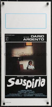 2r0382 SUSPIRIA Italian locandina 1977 classic Dario Argento giallo horror, Harper, white title!