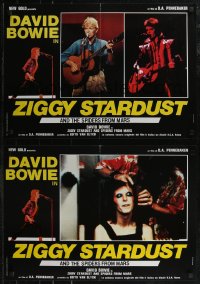 2r0408 ZIGGY STARDUST & THE SPIDERS FROM MARS set of 5 Italian 19x27 pbustas 1984 David Bowie, D. A. Pennebaker directed!