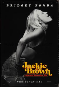 2r0998 JACKIE BROWN teaser 1sh 1997 Quentin Tarantino, profile portrait of sexy Bridget Fonda!