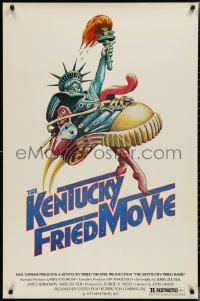 2r1016 KENTUCKY FRIED MOVIE 1sh 1977 John Landis directed comedy, wacky tennis shoe art!