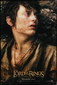 2r1036 LORD OF THE RINGS: THE RETURN OF THE KING teaser DS 1sh 2003 Elijah Wood as tortured Frodo!