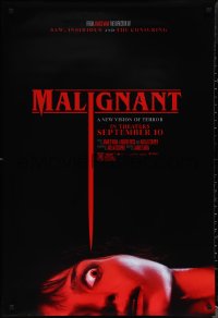 2r1048 MALIGNANT teaser DS 1sh 2021 James Wan horror, Annabelle Wallis, very creepy image!
