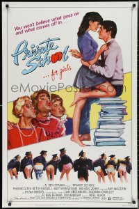 2r1096 PRIVATE SCHOOL 1sh 1983 Cates, Modine, you won't believe what goes on & what comes off!