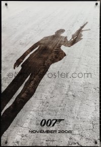 2r1099 QUANTUM OF SOLACE teaser DS 1sh 2008 Daniel Craig as James Bond, cool shadow image!