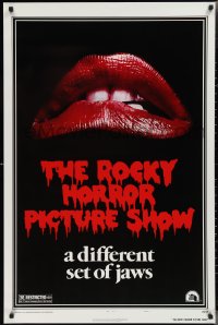2r1119 ROCKY HORROR PICTURE SHOW 1sh R1980s classic lips, a different set of jaws!