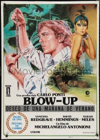 2r0194 BLOW-UP Spanish R1984 Antonioni, David Hemmings, sexy Verushka, Vanessa Redgrave!