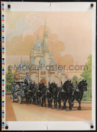 2r0087 CHARLES BOYER signed #1067/1800 printer's test 19x26 art print 1981 Cinderella Castle, Disney!