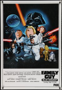 2r0038 FAMILY GUY BLUE HARVEST tv poster 2007 great Star Wars spoof comic art by Preite!