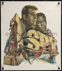 2r0039 I SPY tv poster 1965 Gustav Rehberger art of Robert Culp, Cosby!