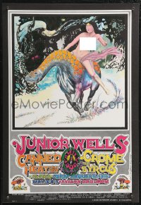 2r0049 JUNIOR WELLS/CANNED HEAT/CROME SYRCUS/CLOVER 14x20 music poster 1968 1st printing!