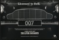 2r0139 LIVING DAYLIGHTS 12x18 special poster 1986 great image of classic Aston Martin car grill!