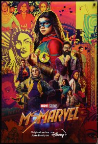2r0043 MS. MARVEL DS tv poster 2022 Walt Disney Marvel comics, Iman Vellani and top cast montage!