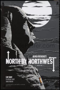 2r0096 NORTH BY NORTHWEST 24x36 art print 2015 Hitchcock, art by Florey, variant edition!