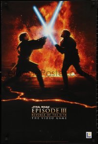 2r0150 REVENGE OF THE SITH 22x33 special poster 2005 Star Wars Episode III, image of Jedi battle!
