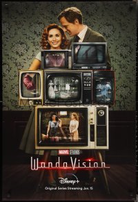2r0044 WANDAVISION DS tv poster 2021 Elizabeth Olsen & Paul Bettany in the title roles!