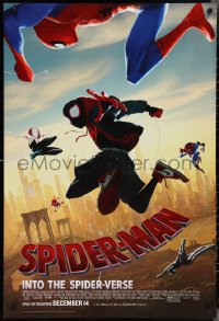 2r1151 SPIDER-MAN INTO THE SPIDER-VERSE advance DS 1sh 2018 Nicolas Cage in title role, cast!