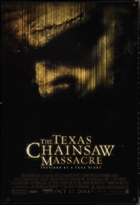 2r1176 TEXAS CHAINSAW MASSACRE advance 1sh 2003 cool horror image, Jessica Biel, Jonathan Tucker