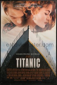 2r1182 TITANIC DS 1sh 1997 Leonardo DiCaprio, Kate Winslet, directed by James Cameron!