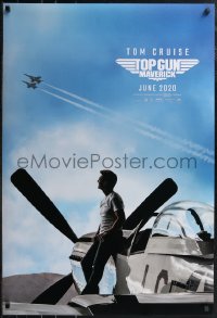 2r1184 TOP GUN: MAVERICK teaser DS 1sh 2021 Naval aviator Tom Cruise in title role on P-51 Mustang!