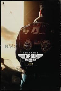 2r1185 TOP GUN: MAVERICK teaser DS 1sh 2022 Naval aviator Tom Cruise in the title role w/back turned!
