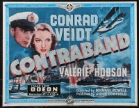2r0218 BLACKOUT English trade ad 1940 Conrad Veidt, Valerie Hobson, Powell & Pressburger, rare!